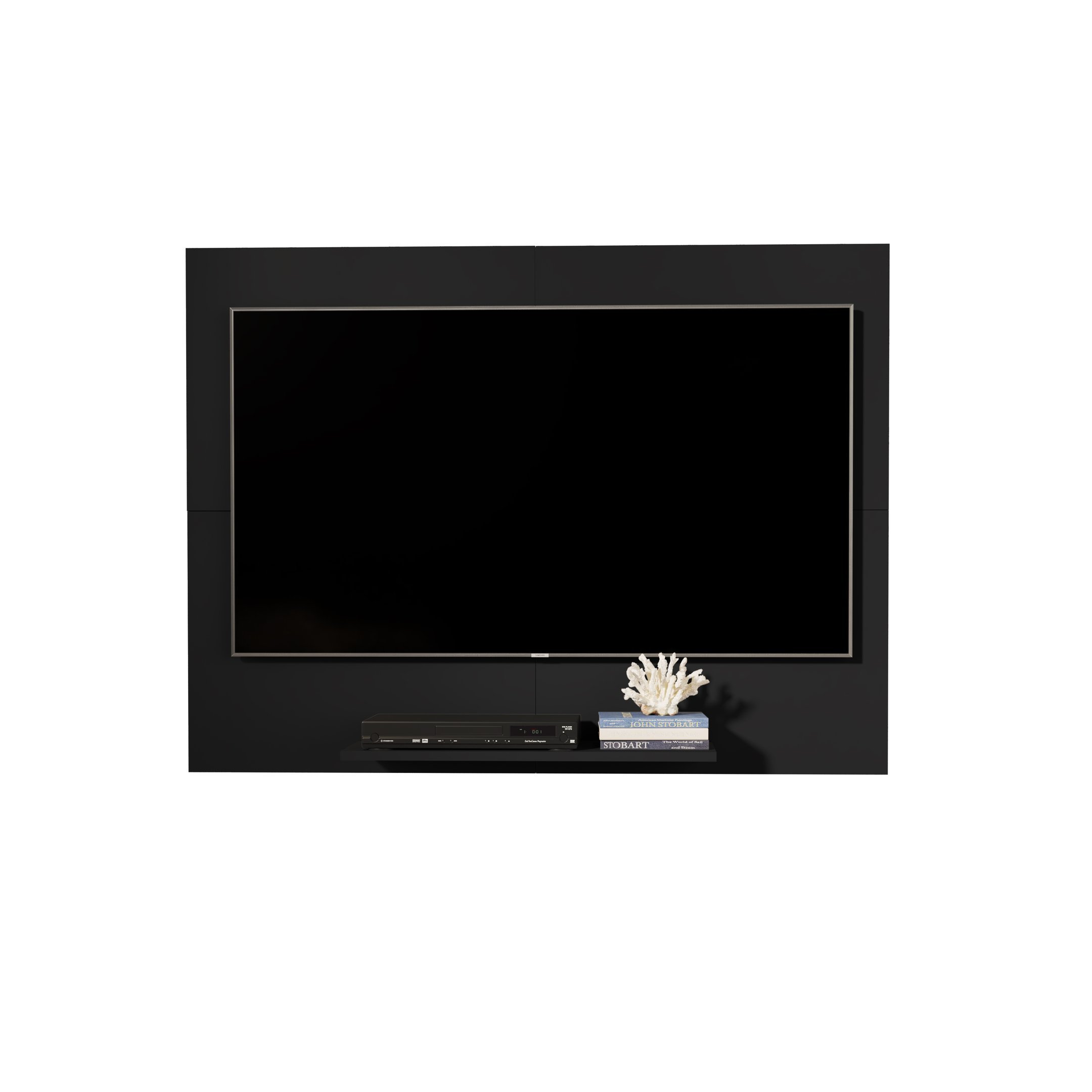 Painel Paris Para Televisão De Até 45 Polegadas: Preto
