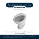 Ver imagem 4 de Tampa de Vaso Polipropileno Atlantis Branco para Bacia Belize