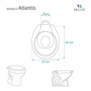 Ver imagem 3 de Tampa de Vaso Polipropileno Atlantis Branco para Bacia Belize