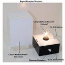Ver imagem 6 de ABAJUR LUMINÁRIA DE MESA CENTAURI COM DIMMER ROTATIVO 110 V Centauri Acrílicos ABJ-R-C