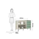 Ver imagem 2 de Balcão de Pia sem Tampo para Cozinha 120cm 2 Portas e 4 Gavetas Luci Luciane Móveis