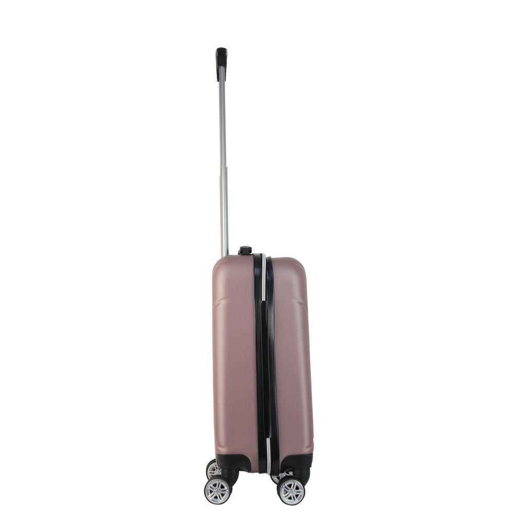 Mala de Bordo Abs para Viagem Mormaii Mor-1900 Cadeado Integrado Rodas Duplas Giro 360 Rose - 3