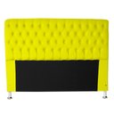 Ver imagem 2 de Cabeceira e Recamier Iza para Cama Box Casal Queen 1.60 - Suede - Sv Decor: Amarelo