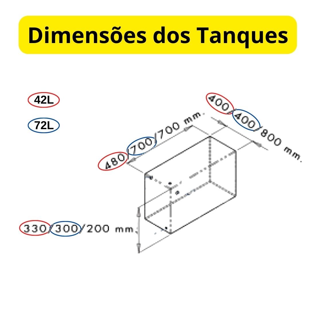 TANQUE PARA ARMAZENAMENTO COM BOMBA MACERADORA 47L Matro Marine Tanque 47L - 4