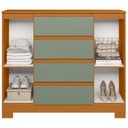 Ver imagem 5 de Cômoda Sapateira 4 Gavetas e 2 Portas Atena