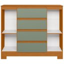 Ver imagem 4 de Cômoda Sapateira 4 Gavetas e 2 Portas Atena