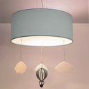Ver imagem 2 de Luminária de Teto Pendente Balão Cúpula 30x15cm:azul5978
