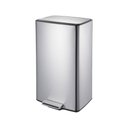 Ver imagem 1 de Lixeira Retangular C- Pedal e Balde 40 L Aço Inoxidável Escovado Linha Plana Brinox