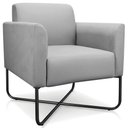 Ver imagem 7 de Kit 2 Poltronas Decorativas Isabella Base X Suede Cinza/Preto - Gran Belo