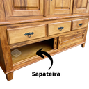 Ver imagem 7 de Guarda Roupa Madeira Maciça Solteiro Sudeste Rústico