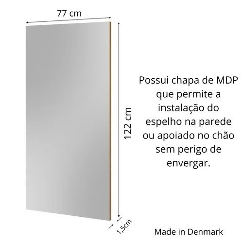 Espelho Spitze Borda Infinita 77cm X 122cm Importado - Prime Mirror - 5