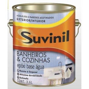Tinta Suvinil Esmalte Epóxi Base Água Acetinado 3,6 Litros