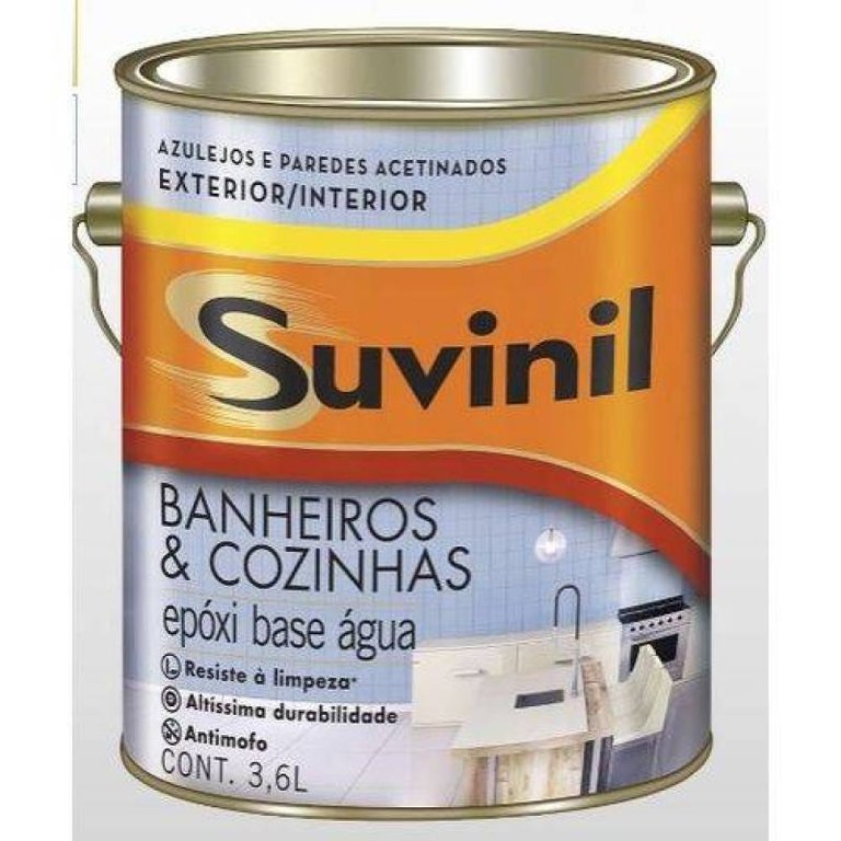 Tinta Suvinil Esmalte Epóxi Base Água Acetinado 3,6 Litros