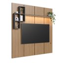 Ver imagem 1 de Painel para TV até 55 Polegadas 180cm Iluminação em LED Nexus Mel/Grafite PLN180