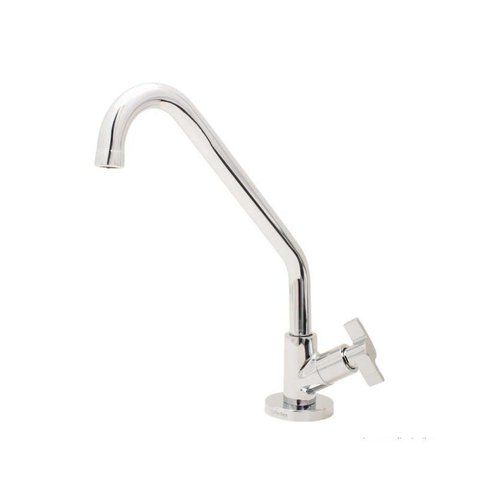 Torneira de Mesa para Cozinha Única Bica Móvel Cromado - Perflex 10748710