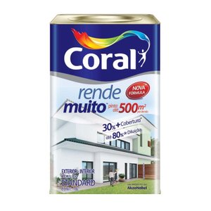 Tinta Látex Rende Muito acrílica 18 litros pérola Coral