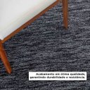 Ver imagem 3 de Tapete Kampur Chumbo e Preto Decorativo - 2,00 x 2,50
