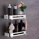 Ver imagem 3 de Suporte Shampoo Retangular Parede Banheiro Aço Inox Cromado