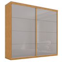 Ver imagem 4 de Guarda Roupa com Espelho 2 Portas Aroeira Naturale Off White