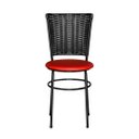 Ver imagem 3 de 2 Cadeiras para Mesa Preta Hawai Preto:vermelho