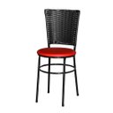Ver imagem 2 de 2 Cadeiras para Mesa Preta Hawai Preto:vermelho