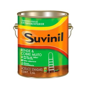 Tinta Látex fosco standard Rende Cobre Muito branco 3,6 litros Suvinil