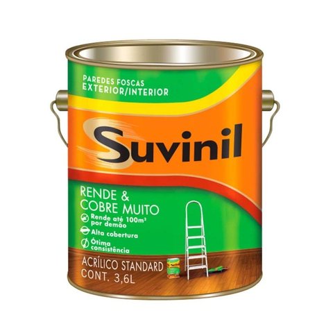 Tinta Látex fosco standard Rende Cobre Muito branco 3,6 litros Suvinil