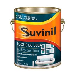 Tinta Látex Toque de Seda acrílica 3,6 litros palha Suvinil - 1