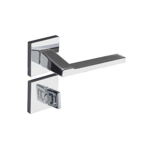 Fechadura para Banheiro de Aço Zamac Chopin 279-90 com Roseta Cromada Pado