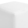Puff Sala Decorativo Quadrado Lucca Base Fixa Sintético Branco G02 - D'rossi - 3