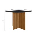 Ver imagem 3 de Sala de Jantar Helo 90x90 com Vidro 4l Cadeiras Jade Poliman Móveis