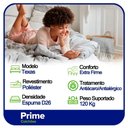 Ver imagem 2 de Cama Box Baú Solteiro Sintético + Colchão Molas Ensacadas Texas Prime Colchões 88cm - Suporta At