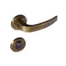 Fechadura externa de aço zamac Vic 930-80 com roseta redonda bronze oxidada Pado - 1