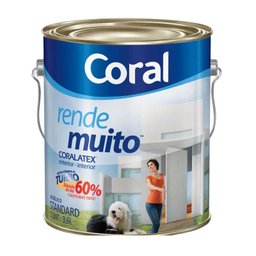 Tinta Látex Rende Muito acrílica 3,6 litros marfim Coral - 1