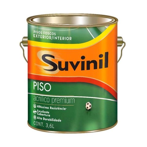 Tinta para Piso Liso preto 3,6 litros Suvinil