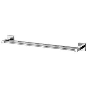 Porta Toalha Barra Quadra Banho Duplo Cromado - Perflex 12121210