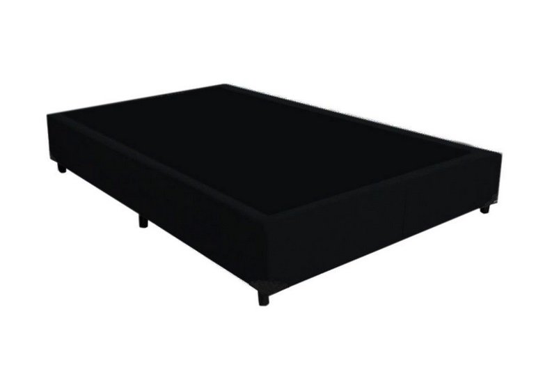 Cama Box Solteirão 1,10 X 1,88 X 0,32 Premium Corino Preto - 2