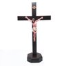 Crucifixo Mesa E Parede Madeira Cristo Chagado Resina 40 Cm - 1