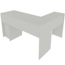 Ver imagem 7 de Mesa de Canto para Escritório em L Angular com 2 Gavetas Branco