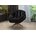 Poltrona Decorativa Pillow Top com Base Giratória Veludo Califórnia Preto