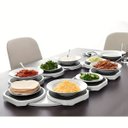 Ver imagem 4 de Bandeja Giratoria Plataforma Mesa de Jantar Refeiçao Buffet Comida Bebida Festa Evento Reuniao