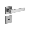 Ver imagem 1 de Fechadura para banheiro de aço zamac 450 ST1 40 com roseta 316 cromada La fonte
