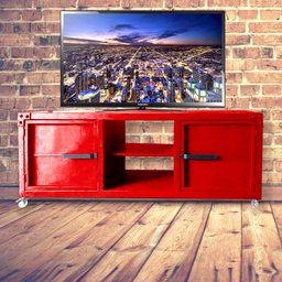 Rack para Tv Queens - Estilo Industrial em Ferro - 1m40 L - 8