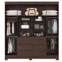 Ver imagem 4 de Guarda Roupa Casal Cádis com Multiuso Golden Café - Demóbile