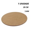 Ver imagem 2 de Cake Board 20cm Base Redonda para Bolo em MDF 3mm Cru Resistente