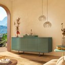 Ver imagem 4 de Buffet Serra do Mar 4 Portas com Bandeja Movel com Vidro Cor Menta - Artely