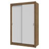 Guarda-roupa Solteiro 2 Portas de Correr Rustic/branco Milano Madesa - 3