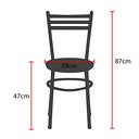 Ver imagem 2 de Conjunto 4 Cadeiras Epoxi Cinza para Cozinha Cor:branco