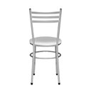 Ver imagem 3 de Conjunto 4 Cadeiras Epoxi Cinza para Cozinha Cor:branco