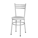 Ver imagem 6 de Conjunto 4 Cadeiras Epoxi Cinza para Cozinha Cor:branco